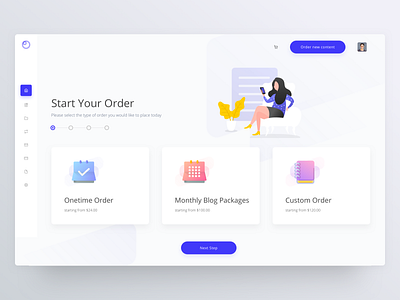 Creative content platform | Dashboard design app ui clean dashboard content dashboard creative dashboard dashboard design dashboard illustration dashboard ui flat ui order content