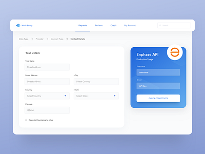 Sign up with API | Hash energy buy data data app data marketplace data software energy app sell data solar data solar energy
