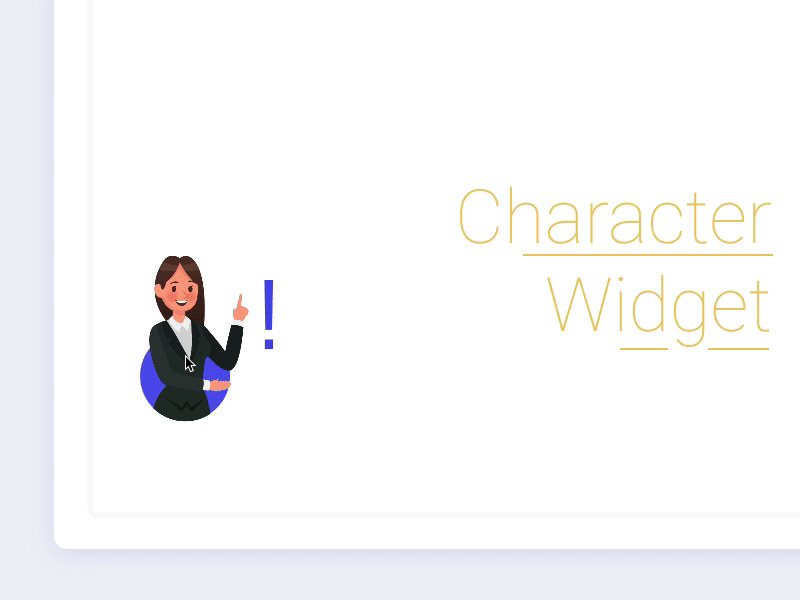 Character Widget UI