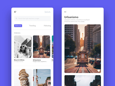 Splosh. - Unsplash App Concept app concept design sketch ui unsplash ux