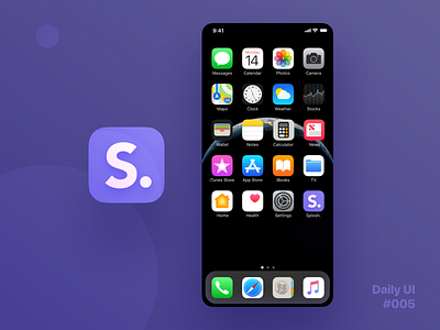 Daily UI Challenge #005 - App Icon app app icon app icon design concept dailyui dailyui 005 dailyuichallenge figma icon splosh unsplash