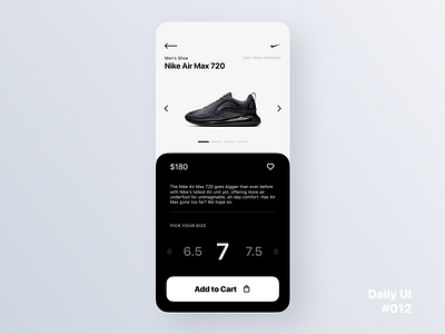 Daily UI Challenge #012 - E-Commerce Shop (Single Item)