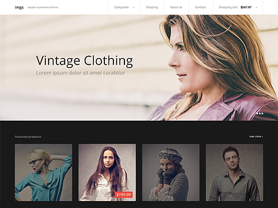 imgs - ecommerce template e commerce ecommerce flat minimal shop store web web design webdesign website