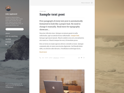 Tumblr theme