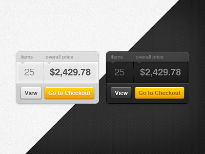 Your cart widget cart ecommerce free freebie psd web webdesign widget