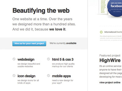 Beautifying the web call to action helvetica web web design webdesign
