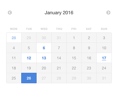 tookapic calendar calendar clean interface minimal tookapic ui ux web web design webdesig