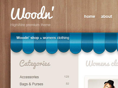 Woodn' Shop Theme ecommerce shop store web web design webdesign wood