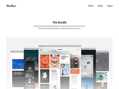 The Bundle clean design light minimal theme themes tumblr web web design webdesign website wordpress