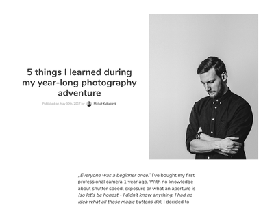 New blog layout