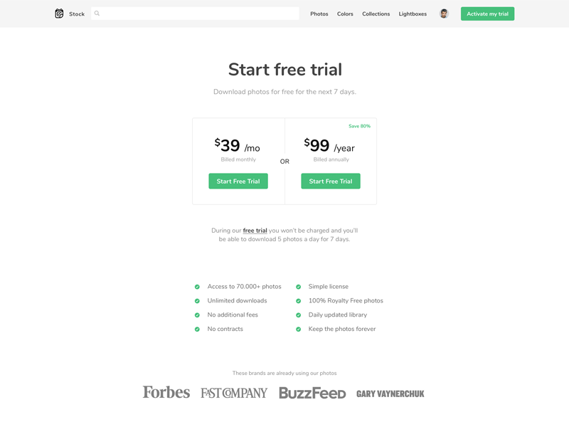Simplified pricing web clean light minimalism minimal simple saas price table pricing