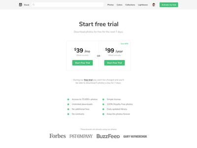 Simplified pricing