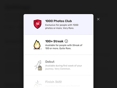 Select Badge badge clean icon interface list minimal modal typography ui ux web website