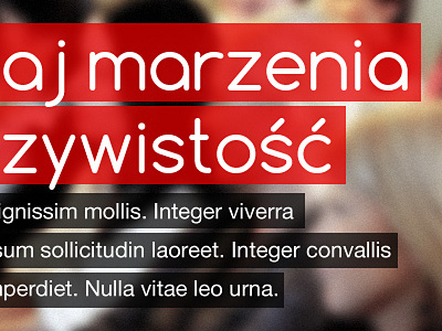 Wszechstronny Rozwoj - home page blur comfortaa helvetica typography web web design webdesign