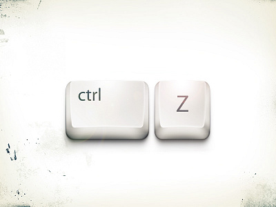 ctrl+z button grunge keyboard paint pc shadow