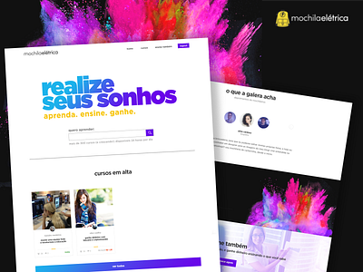 Website Design - Mochila Elétrica