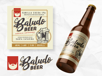 Branding and labels - Baludo Beer beer beverage branding drink graphic design label logo