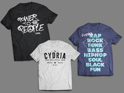 T-Shirt Designs - Cydria apparel band design graphic design music t shirt