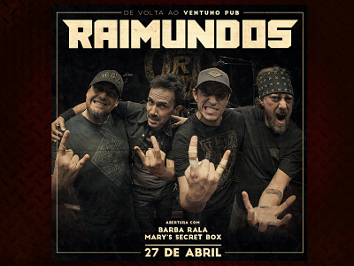 GigPoster - Raimundos band gig poster graphic design music