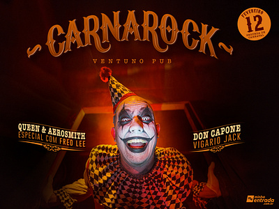 Party Poster - CarnaRock IV carnival event flyer graphic design party poster rock
