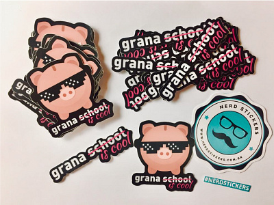 Sticker Set - Grana is Cool band design graphic design illustration logo stickers
