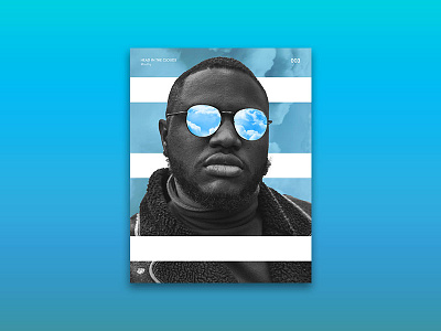 003_Head In Clouds blue clouds gradient nathan shaiyen poster posteraday sky