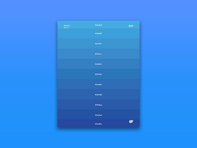 009_Palette blue design gradient nathan shaiyen poster posteraday