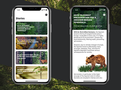 PlanTree - Stories screens app design ios iphonex newbie reforest sketch ui ux