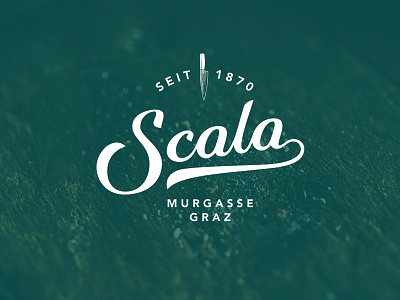 Scala branding handmade lettering