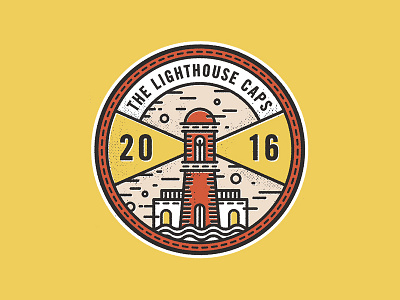 The Lighthouse Caps badge lighthouse monoline