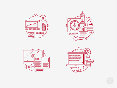 Fifteen Seconds Icons icons illustration