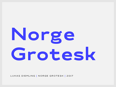 Norge Grotesk