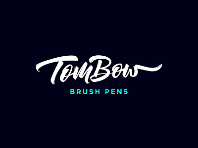 Tom Bow brush lettering logo