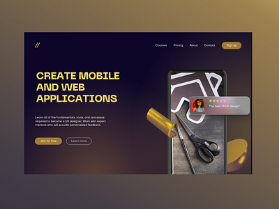 LANDING PAGE 3d animation app branding design graphic design illustration logo motion graphics typography ui ux vector