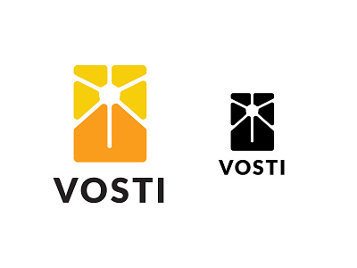 vosti branding design logo signet vector