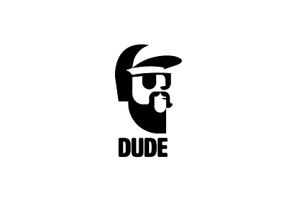 dude black branding design icon illustration logo signet vector