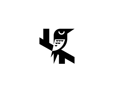 pensive bird black branding design illustration logo logo minimal black signet vector