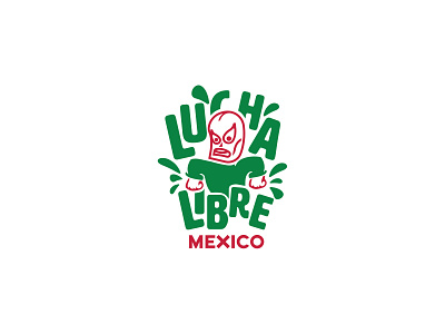 lucha libre branding design icon illustration logo signet vector