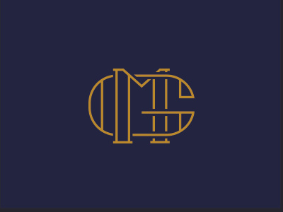 MG gold logo mg monogram