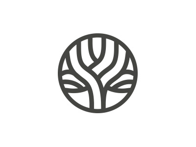 Tree gray logo signet tree