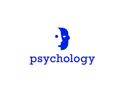 Psychology logo face signet