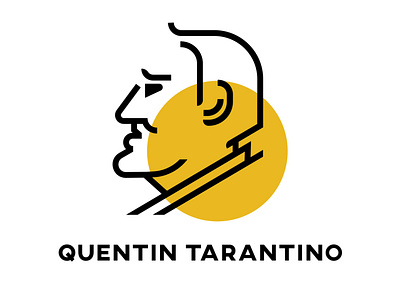 QUENTIN TARANTINO design icon illustration logo signet vector