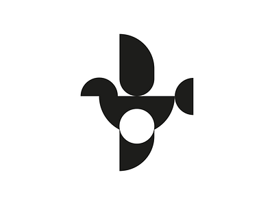 Bird 1 logo minimal black