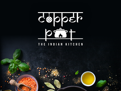 Copper Pot - Logo Design branding food illustration logo restaurant vector