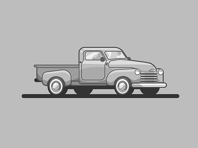 Chevy 3100 car chevrolet chevy illustration vector