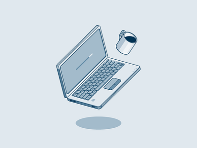 Laptop coffee laptop