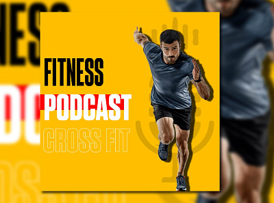 Fitness Podcast Cover Art adobe photoshop cover art crossfit fitness graphic design graphics podcast cover art typography