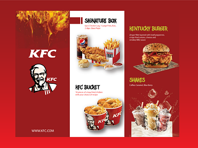 KFC Brochure Design