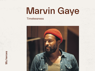 MY HEROES #10 MARVIN GAYE