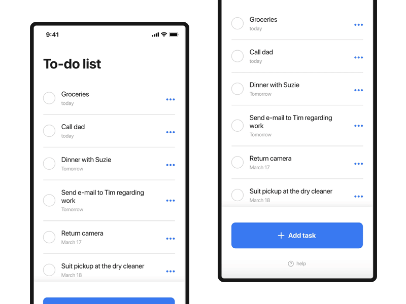 Daily UI #042 - ToDo List 42 app daily ui design interface manager mobile smartphone task to do list todo list ui ux